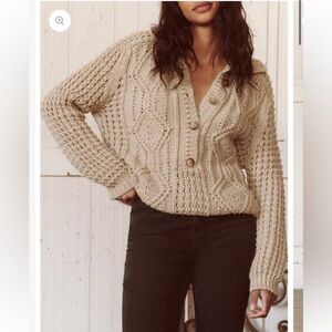 The GREAT Cozy Pullover cable knit - OAT